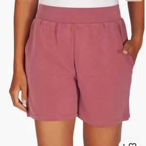 NWT Lazypants Shorts Elastic Waist Inseam‎ 5” Pockets pink berry S M L XL XXL